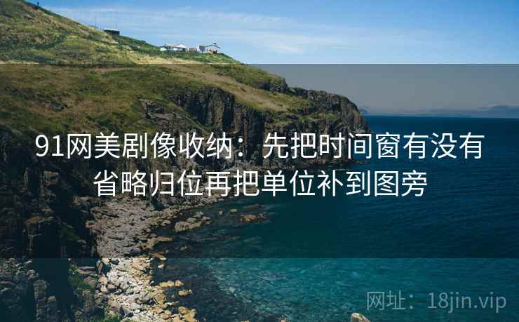 91网美剧像收纳：先把时间窗有没有省略归位再把单位补到图旁